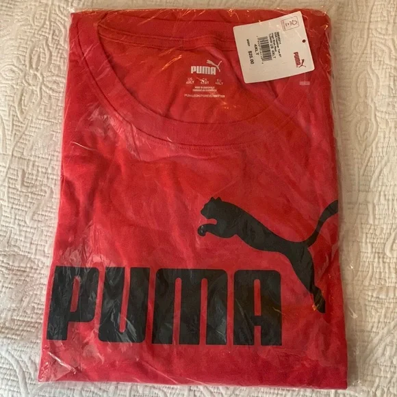 ⭐️NEW PUMA Red Heather Tee Shirt Size 4XLT - Picture 5 of 7